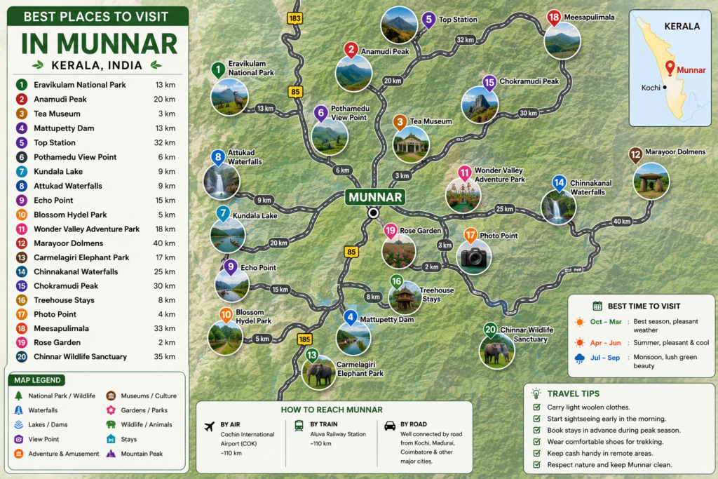 Best Places to Visit in Munnar