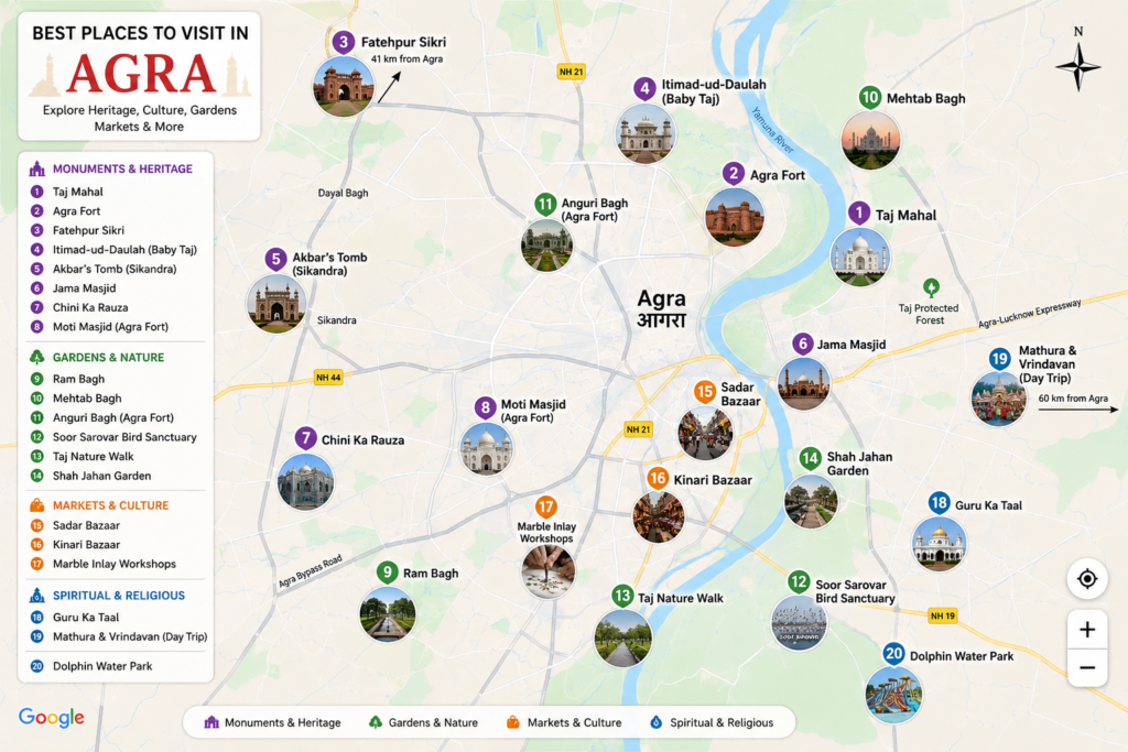 20 Best Places to Visit in Agra
