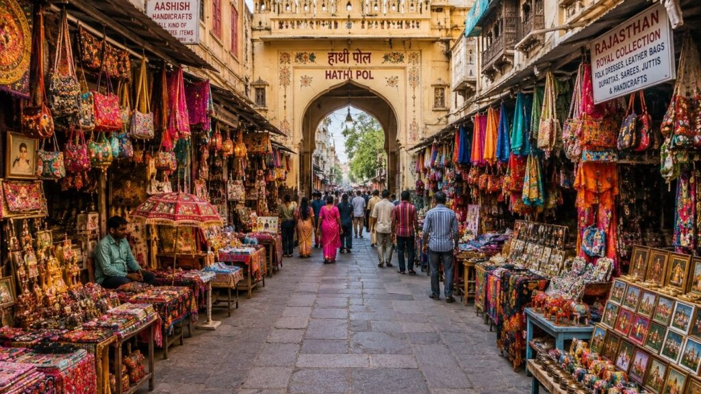 15 Best Places to Visit in Udaipur,
Hathi Pol Market,