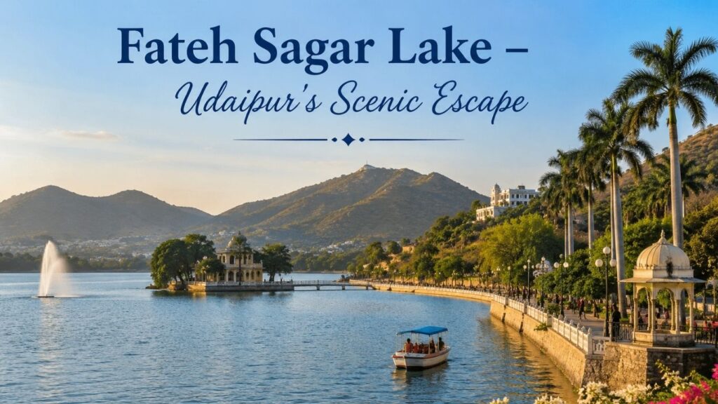 15 Best Places to Visit in Udaipur,
Fateh Sagar Lake – Udaipur's Scenic Escape,