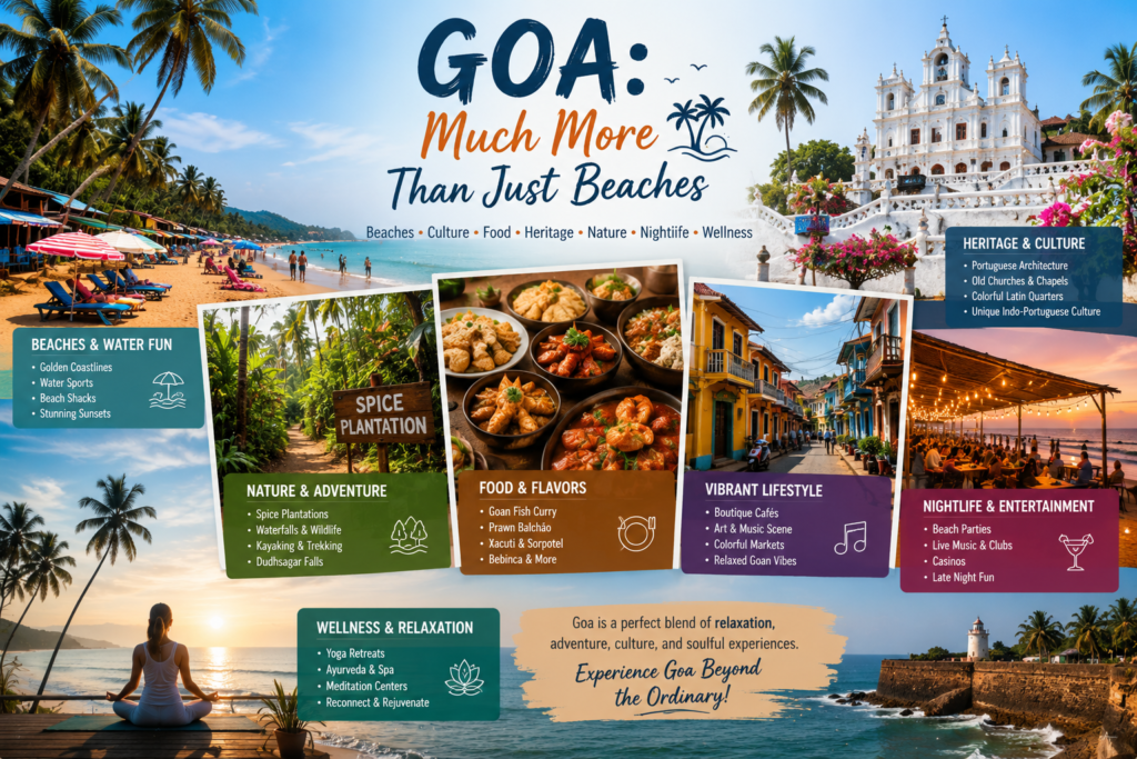 Best Time to Travel in India,
Goa: More Than Just Beaches,