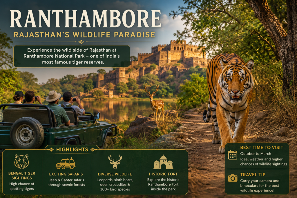 Best Time to Visit Rajasthan,
Ranthambore – Rajasthan's Wildlife Paradise,