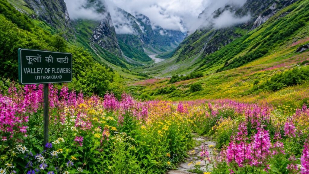 Places to Visit in India in July,
Valley of Flowers, Uttarakhand