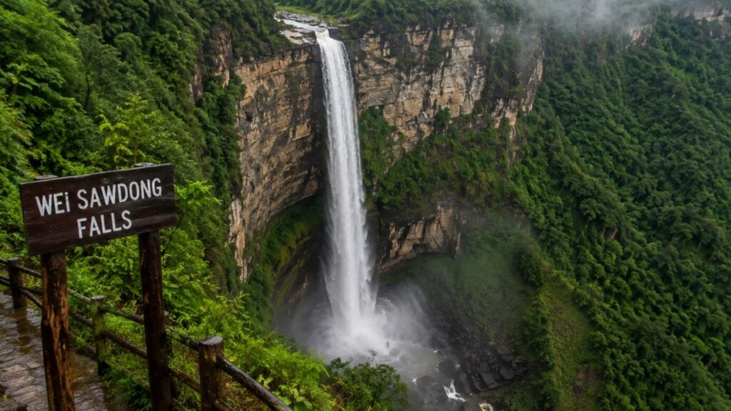 Monsoon in Meghalaya 2026,
Wei Sawdong Falls, Hidden gem Wei Sawdong Falls with cascading waterfalls in Meghalaya,